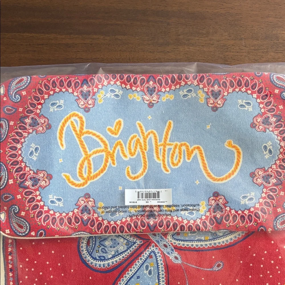 NWT Brighton Bandana Print Tote Bag - Picture 2 of 6